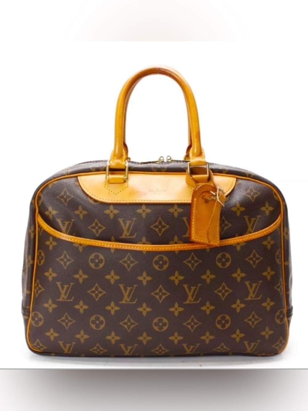 LOUIS VUITTON DEAUVILLE BOWRING  HAND BAG  MONOGRAM CANVAS